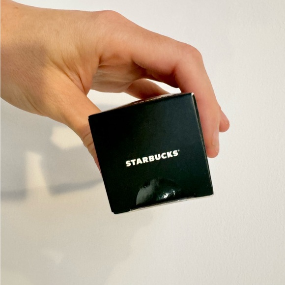 New Starbucks Keychain Ornament Dark Green Studded Tumbler - Picture 3 of 4